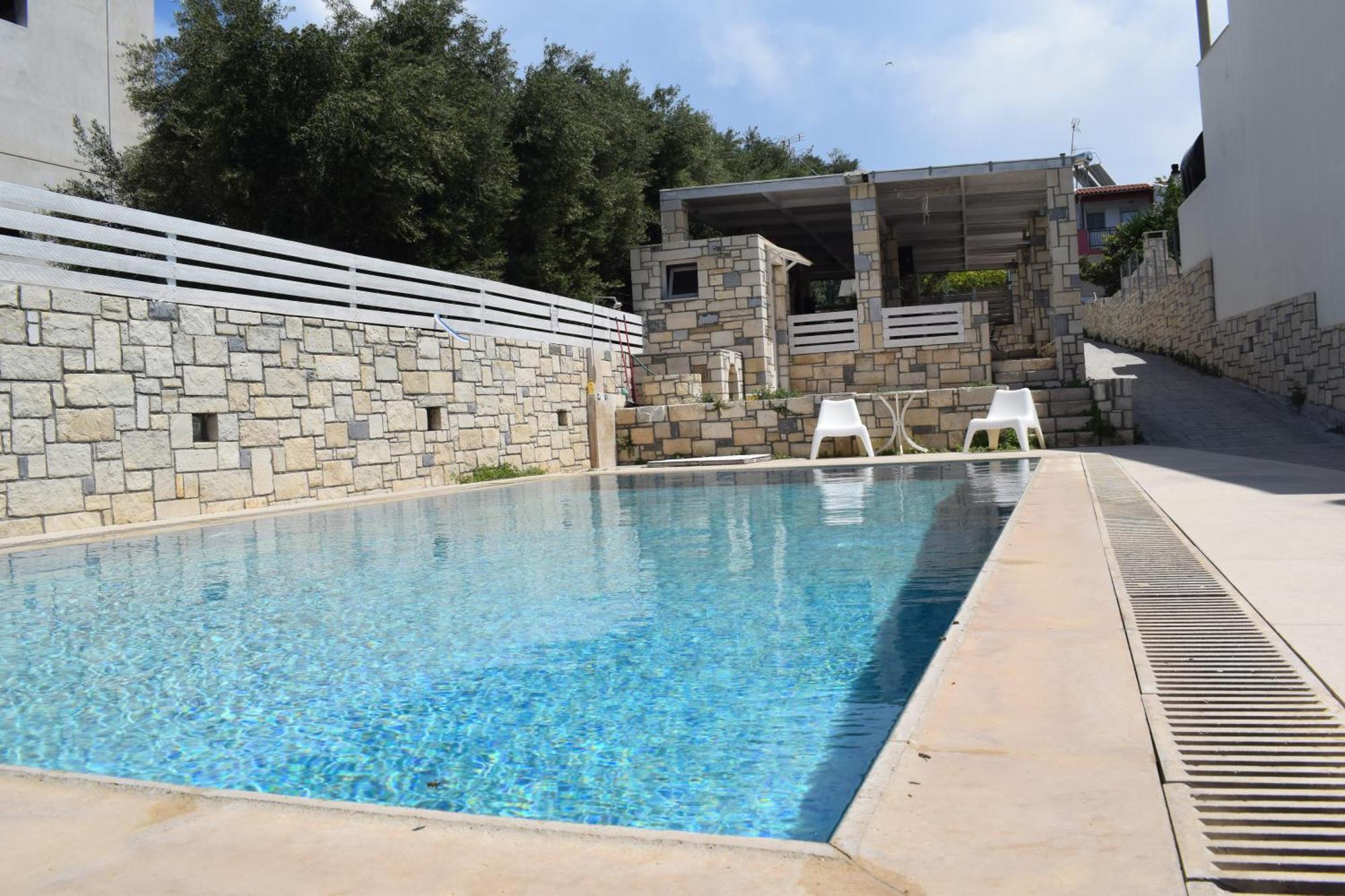 Aquarock Villa With Private Pool Prassás Exteriér fotografie